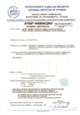 Certificat hygiénique - Conduits en spirale et raccords - galvanisés