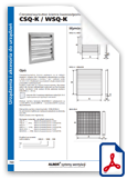 CSQ-K / WSQ-K - grilles de ventilation en acier inoxyable