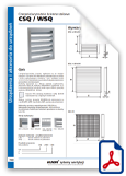 CSQ-WSQ grilles de ventilation en acier - fiche technique 